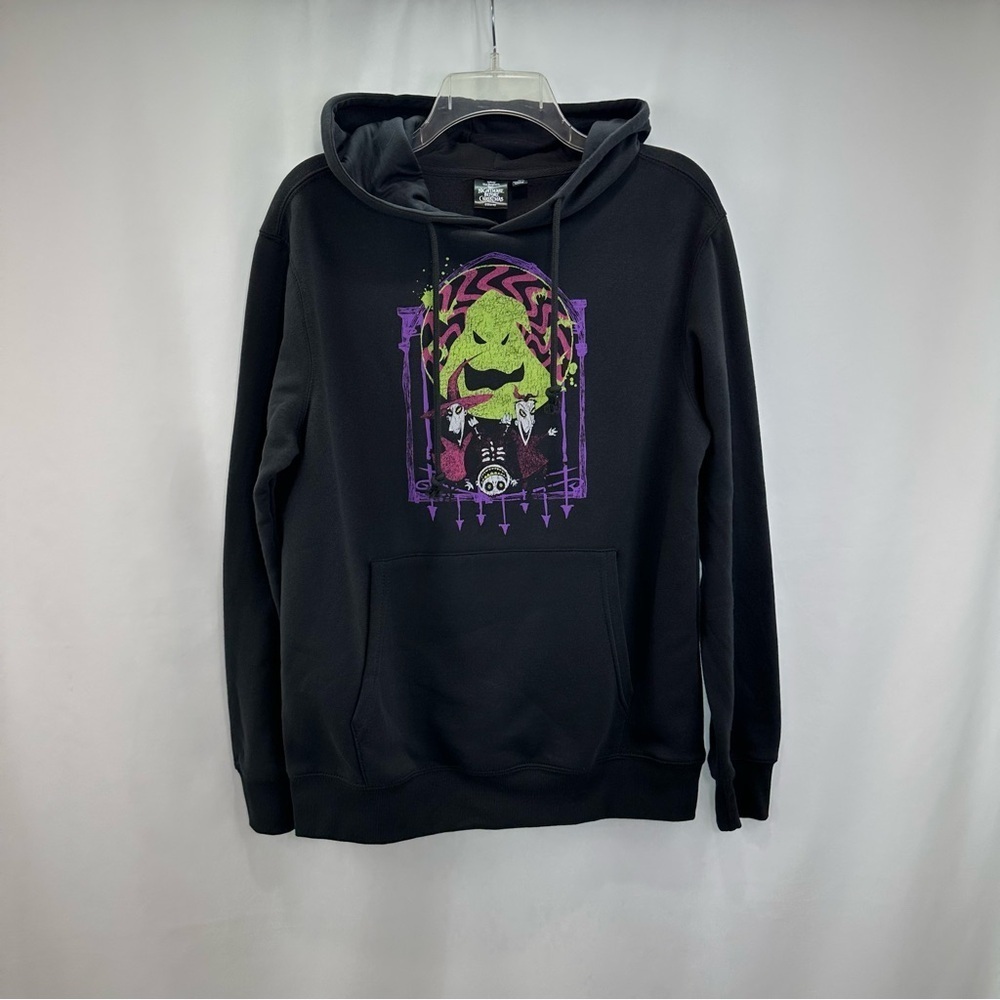 New Disney Tim Burton The Nightmare Before Christmas Gray Hoodie Size Medium